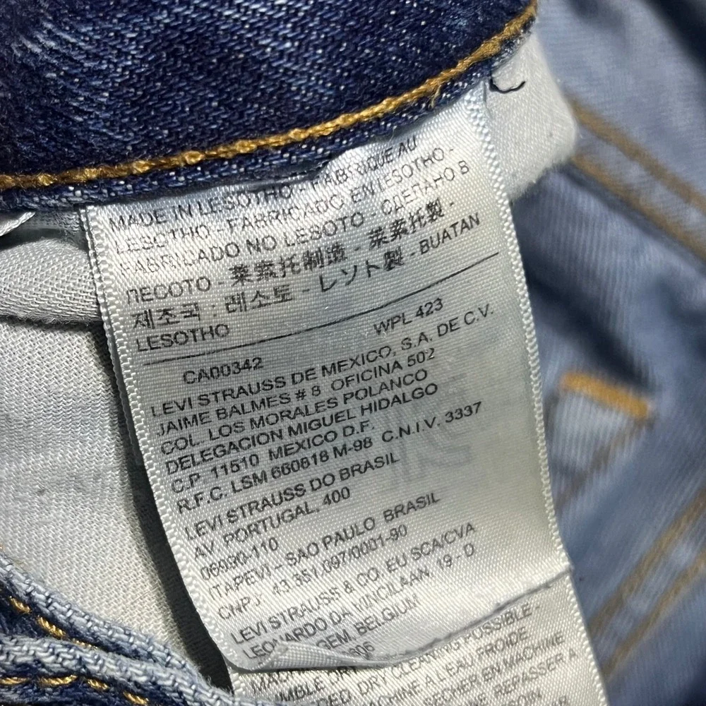 Levis 505 Regular Fit Jeans Mens 31x32 Blue Straight Leg Denim Pants